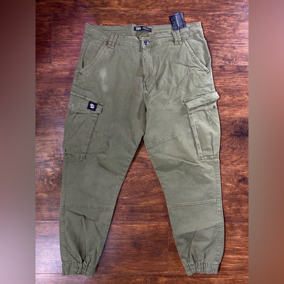 Zara Pants Zara Mens Cargo Pants Size 32 Color Army Green Poshmark